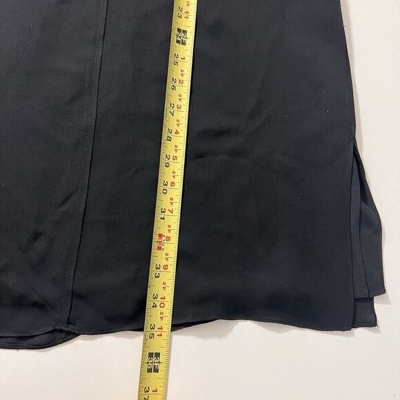 Jenni Kayne Dress Women’s S Silk Black Double Layer Sleeveless Knee Length - Picture 8 of 10